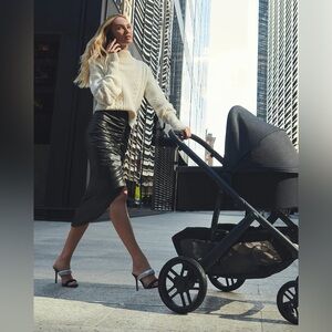 VERONICA BEARD VEGAN LEATHER ARI SKIRT